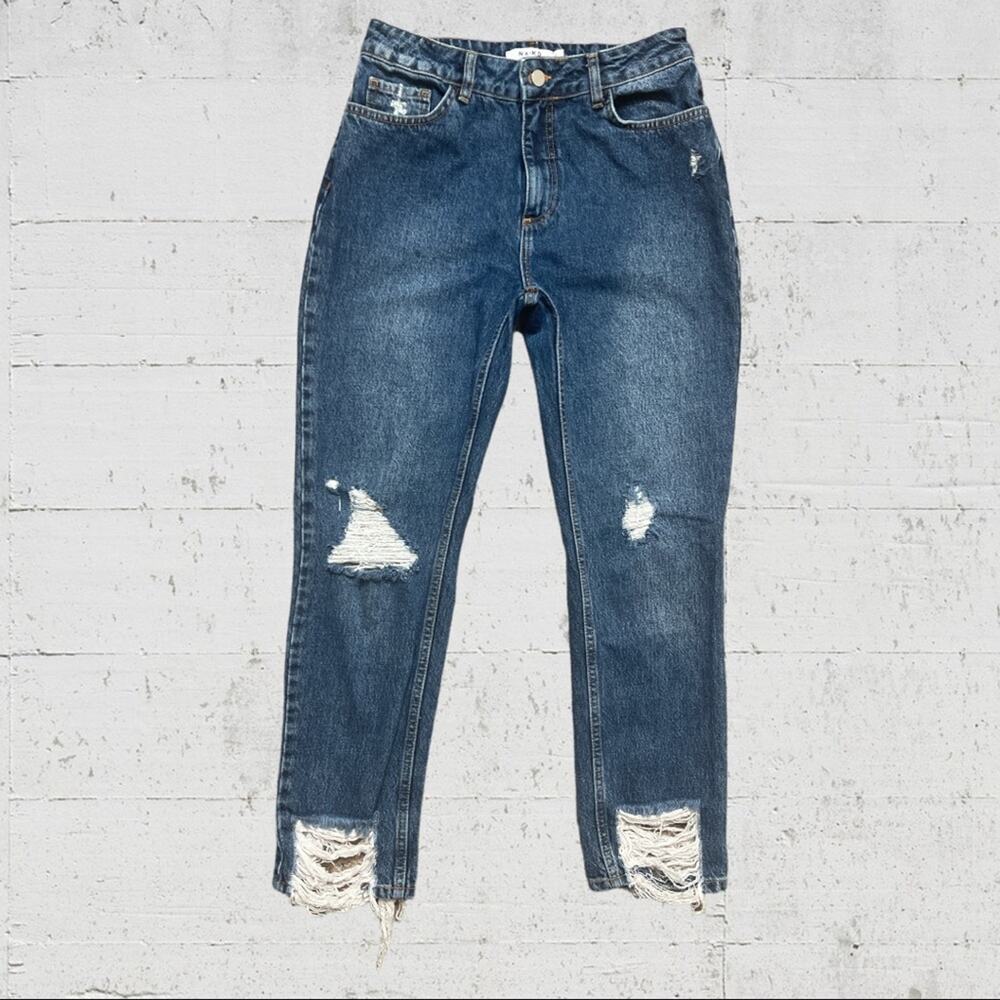 ASOS NA-KD Ripped Hem Denim Size EU 40 or 28' Waist